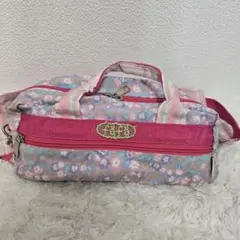 fafa 花柄　ショルダーバッグ　ボストンバッグ