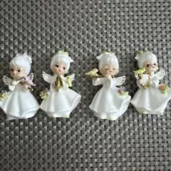 トラピスチヌ修道院　天使園　エンジェル　音楽隊　置物　3体