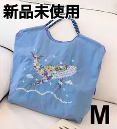 クジラ刺繍エコバッグ Mサイズ