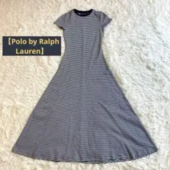 美品【Polo by Ralph Lauren】ボーダー　ロングワンピース　xs