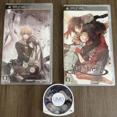PSPソフト　アムネシア クロックゼロ　ブラックウルヴスサーガ　ゲームセット