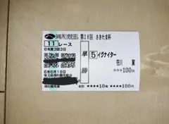 2024年　さきたま杯　イグナイター　単勝馬券