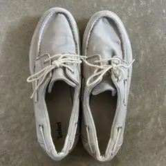 Timberland ライトグレー デッキシューズ