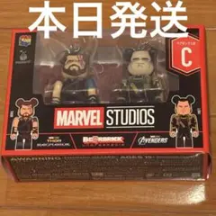 ハッピーくじ　マーベル　BE@RBRICK ベアブリック　ペア　C賞　ソー　ロキ