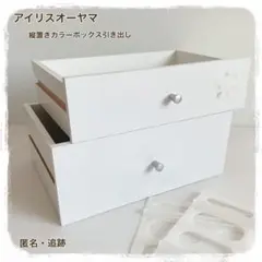 縦置きカラーボックス用引き出し・２段セット アイリスオーヤマ