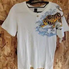 激安！早い者勝ち！クロップドヘッズ虎と波の刺繍 Tシャツ Mサイズ