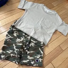 チャオパニック　チャンピオン　上下セット　Tシャツ　半ズボン　120
