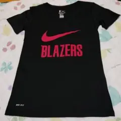美品NikeナイキBlazersブレイザーズ半袖TシャツXS黒バスケNBA