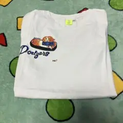 野球観戦に最適 犬イラスト Tシャツ Mサイズ