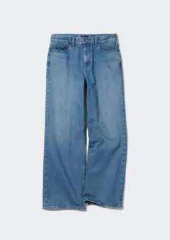 【美品】ユニクロ ライトブルーストレートデニム