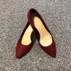 スウェード パンプス 24cm