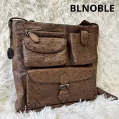 BLNOBLE JRA認定 オーストリッチ 本革 ショルダーバッグ
