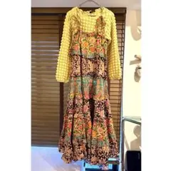 グレープフルーツムーン古着風花柄キャミワンピース