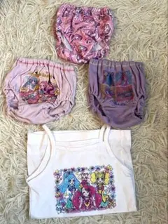 プリキュアデザイン下着3枚100+キャミソール110セット