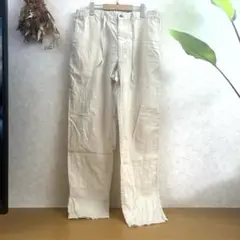 ワイドパンツ アイボリー　L