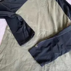 アメリカンレトロカラーのショルダースリーブ長袖Tシャツ