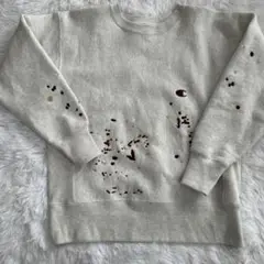 Champion REVESEWEAVEスウェット Mペイントデザイン