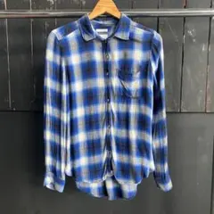 AMERICAN EAGLE ボーイフレンドフィット ネルシャツ XS