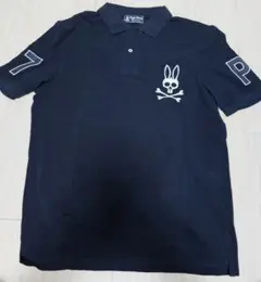 Psycho Bunny ネイビー ポロシャツ　Ｌ　未使用