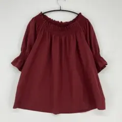 Té chichi TERRASSE テチチ テラス ワインレッド ブラウス