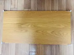 【未使用】無印良品ステンレスユニットシェルフ　オーク材追加棚1枚 幅84cm