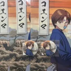 幽遊白書 DMM スクラッチ コエンマ ファイル 和風缶バッジ