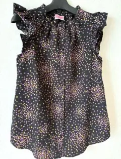 kate spade ドット柄ノースリーブブラウス　XS