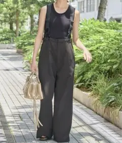 spick and span サスペンダー付きワーカーパンツ 38