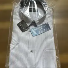 新品　山本寛斎ストラップ半袖ボタンダウンシャツ未使用品タグ付き税込み5390円