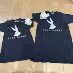【新品未使用】ブリーズ　お揃い　Tシャツワンピース　80 100cm