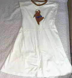 H&M クマ イラスト ノースリーブワンピース 140cm