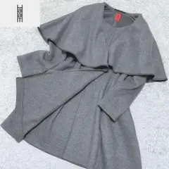 ハート イッセイミヤケ ケープ 変形 ロングコート カシミヤ ウール レザー