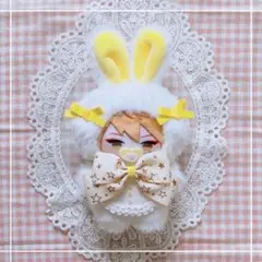 【うさ耳スタイ】にじぱぺっと 10cm 着ぐるみ ぬい服 うさ耳