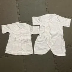 ホワイト ベビー肌着 2点セット