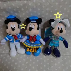 ディズニー　スペースマウンテン　ミッキー　ぬいぐるみバッチ　2個セット　ぬいば 2025年最新】 ミッキー ぬいぐるみバッジ スペースマウンテンの