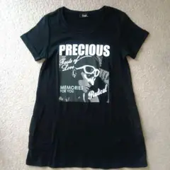 Tシャツ　チュニックタイプ　ブラック
