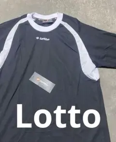 ★試着のみ★Lotto スポーツシャツ ブラック/ホワイト