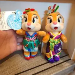ディズニー　クラリス　ぬいぐるみ　マスコット　ぬいぐるみバッジ