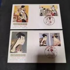 【FDC】切手趣味週間　1983,1984☆NCC版☆2枚セット