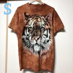 THE MOUNTAIN ザマウンテン 虎 トラ 半袖 tシャツ 茶色 S