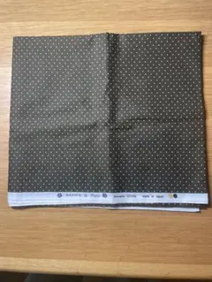 ブラウンドットコットン生地 日本製