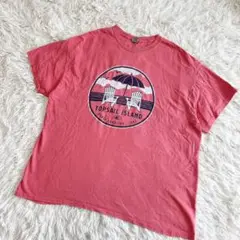 GILDAN ギルダン 海外古着 半袖 Tシャツ レッド 夏 Summer