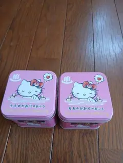 【レア】ハローキティちゃん　ピンク缶2個セット