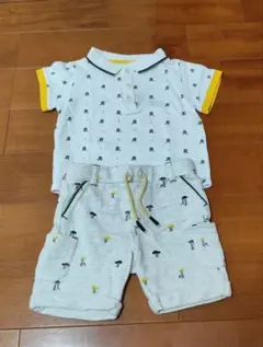 【オバイビ】ポロシャツとショートパンツセット 80cm