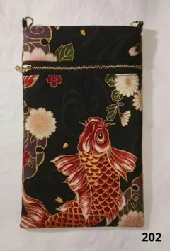 スマホポーチ【202】ハンドメイド 鯉