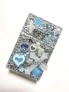 タバコケース シガレットケース 水色 デコ