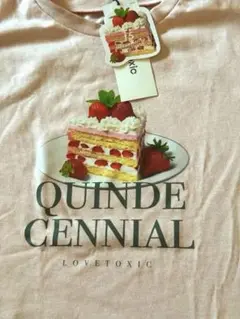 ラブトキ★ケーキ柄Tシャツ★150cm★ピンク