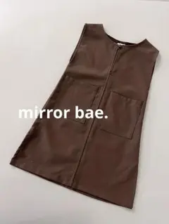 美品バースデイmirrorbae.ミラーベイ秋色ジャンパースカートワンピース90