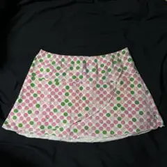 ROXY 水着 スカート ピンク グリーン ロゴ