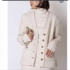 お値下げ再出品*TWEED カーディガンジャケット WHT(DEU)